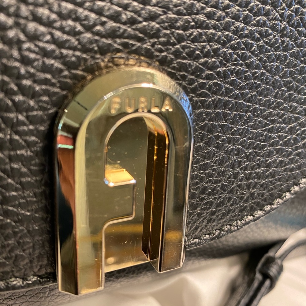 FURLA Black Leather Bag - Picture 7 of 12